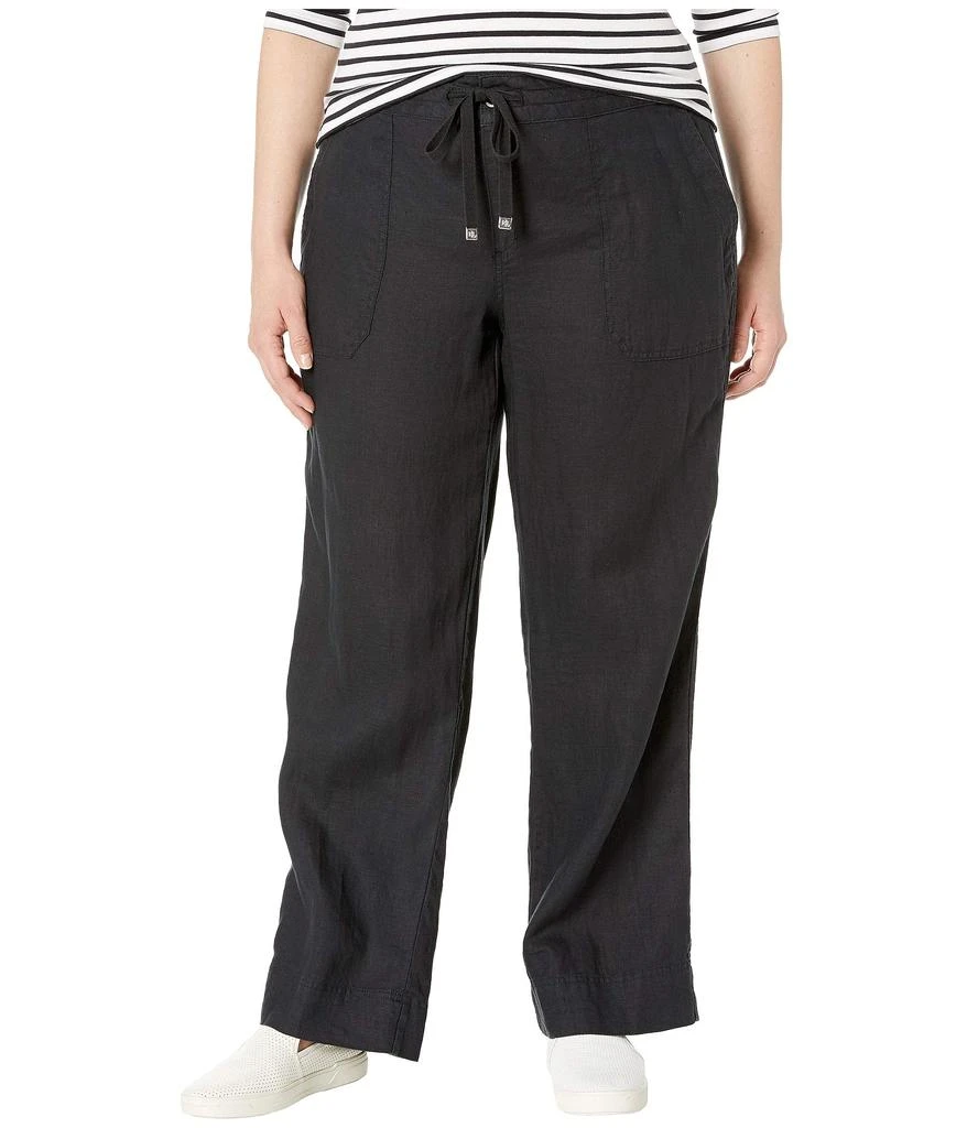 Ralph Lauren Plus Size Linen Wide-Leg Pants 1