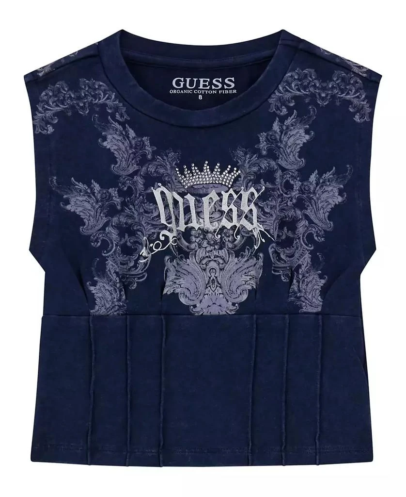 GUESS Big Girls Crewneck Corset Tank Top 1