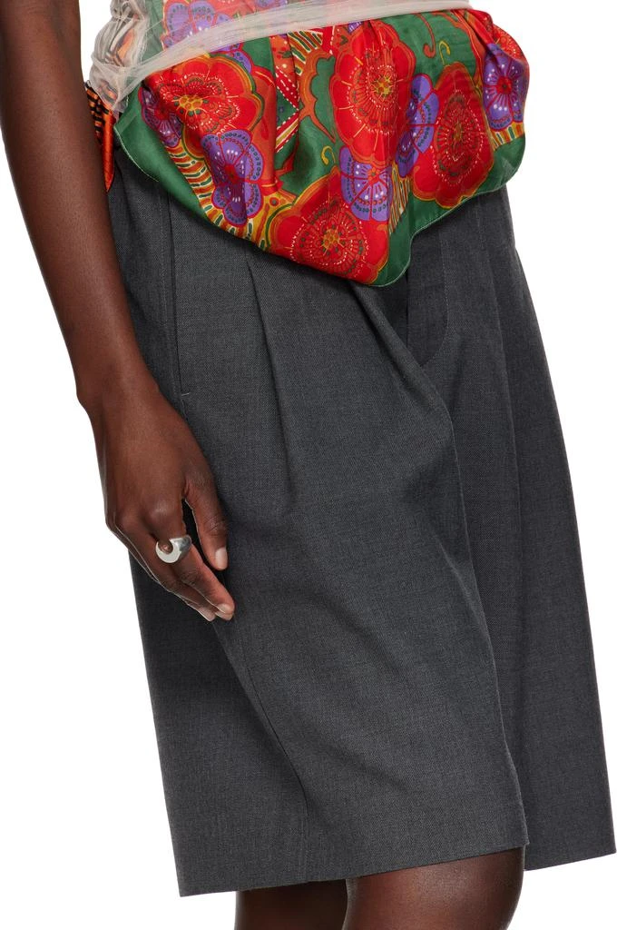 MARINE SERRE Silver Regenerated Brass Moon Ring 2