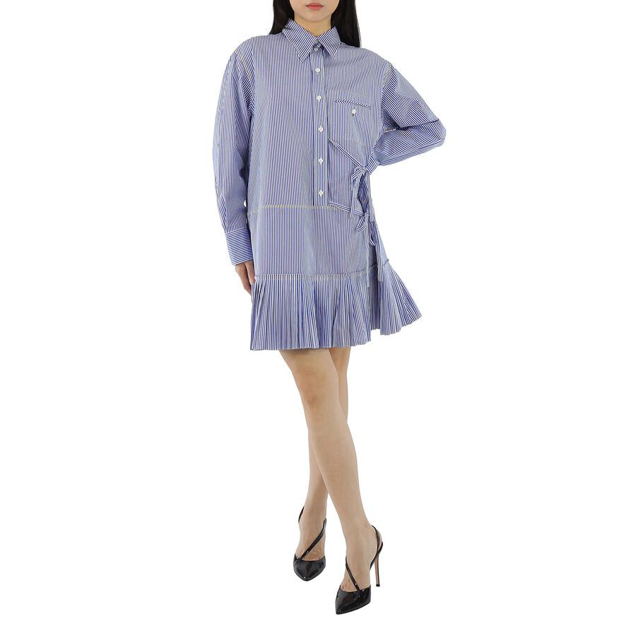 Chloé Blue Tie-detail Shirt Dress