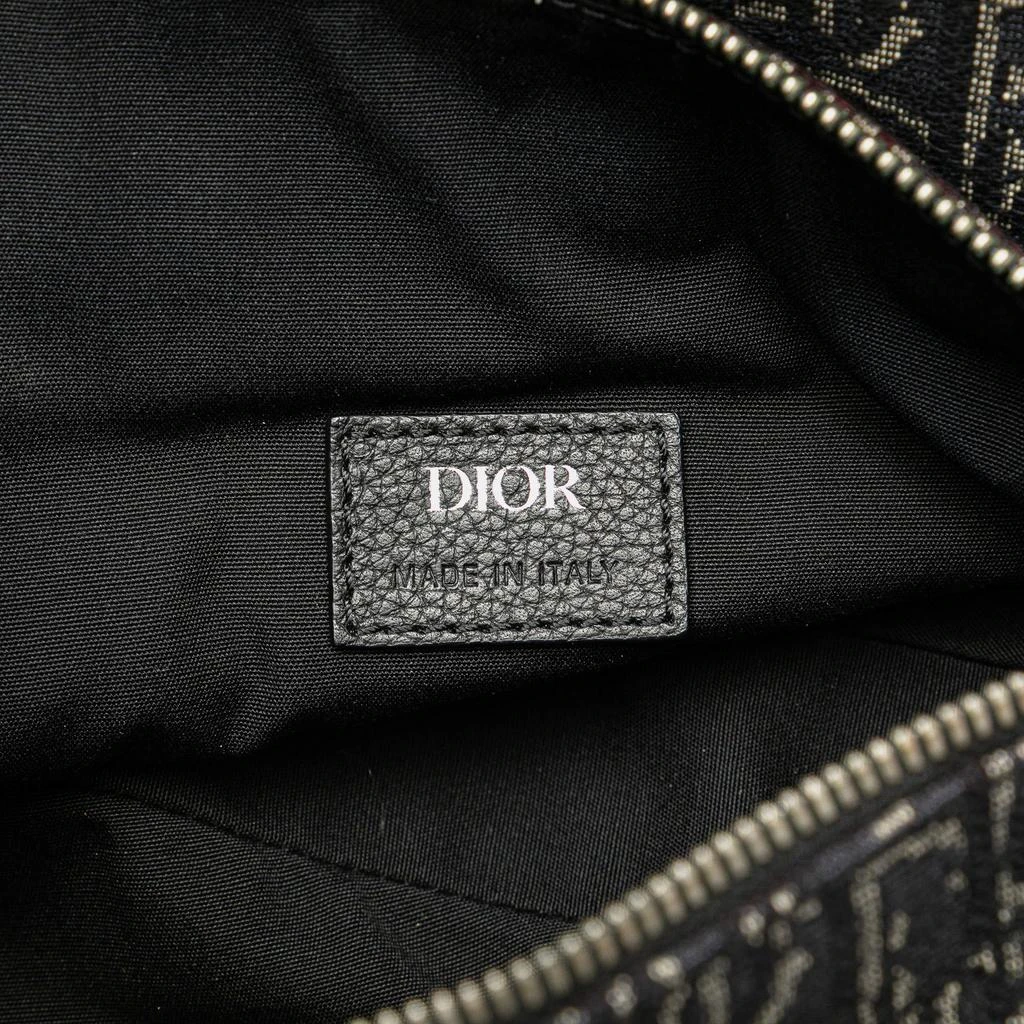 Dior Dior Black Oblique Canvas Saddle Crossbody 10