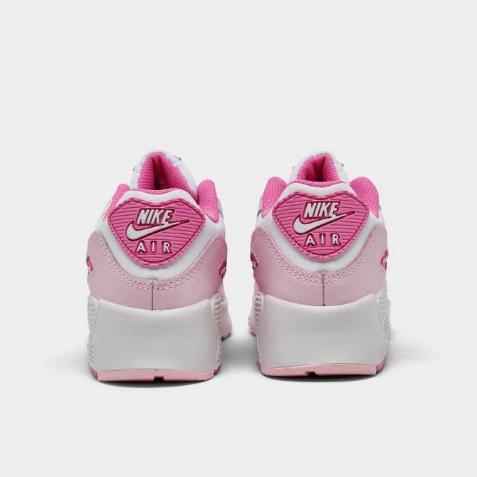 NIKE Girls' Little Kids' Nike Air Max 90 Leather Casual Shoes 4