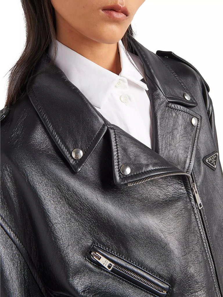Prada Nappa Leather Biker Jacket 3