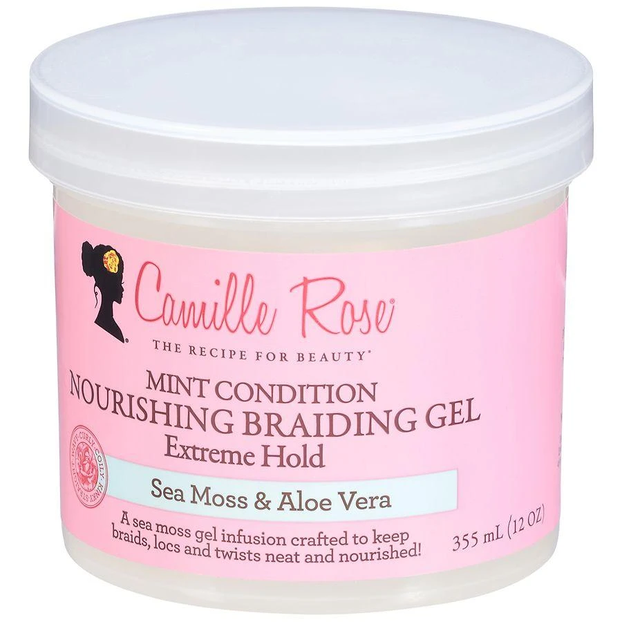 Camille Rose Naturals Mint Condition Nourishing Braiding Gel, Sea Moss 
Aloe Vera 3
