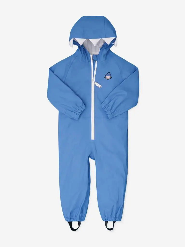 Roarsome Roarsome Kids Reef The Shark Puddlesuit in Blue