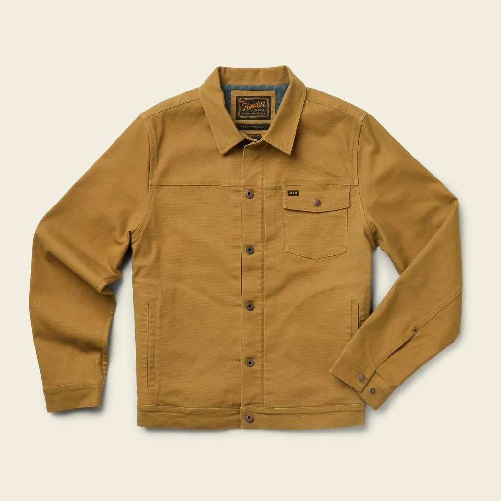 Howler Brothers Hb Lined Depot Jacket In Aged Khaki 1