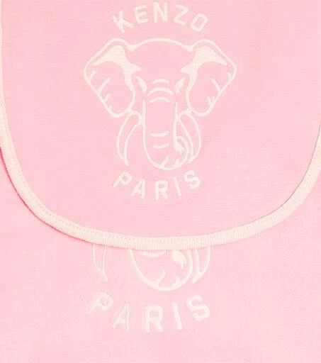 Kenzo Baby bodysuit, bib, and beanie set 3