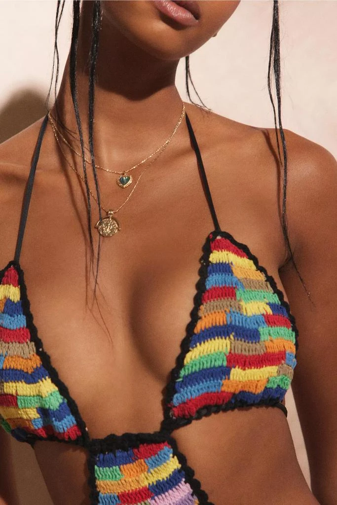 Urban Outfitters It’s Now Cool Crochet Tri One Piece Swimsuit 5