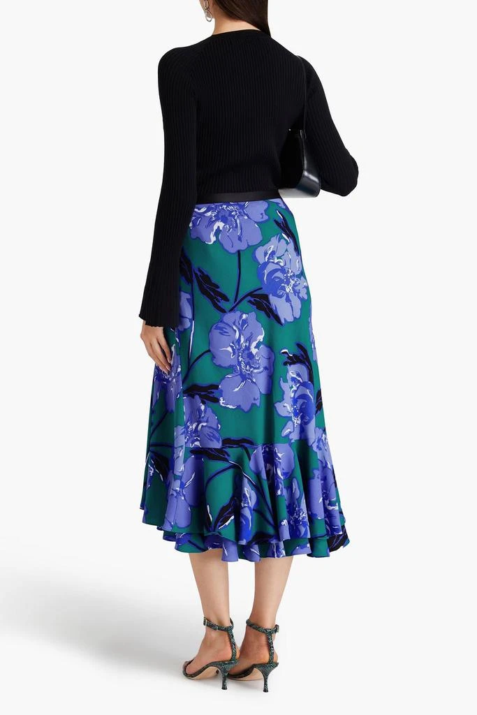 Diane von Furstenberg Debra floral-print crepe midi skirt 3