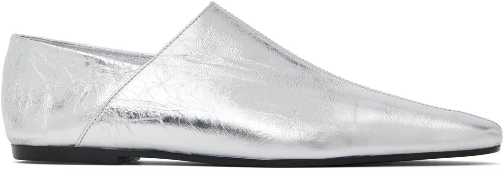 Sliver Slip on Loafers Puma Metallic Sliver Slip On Loafers Comfort Fashion Shoes  main image 4