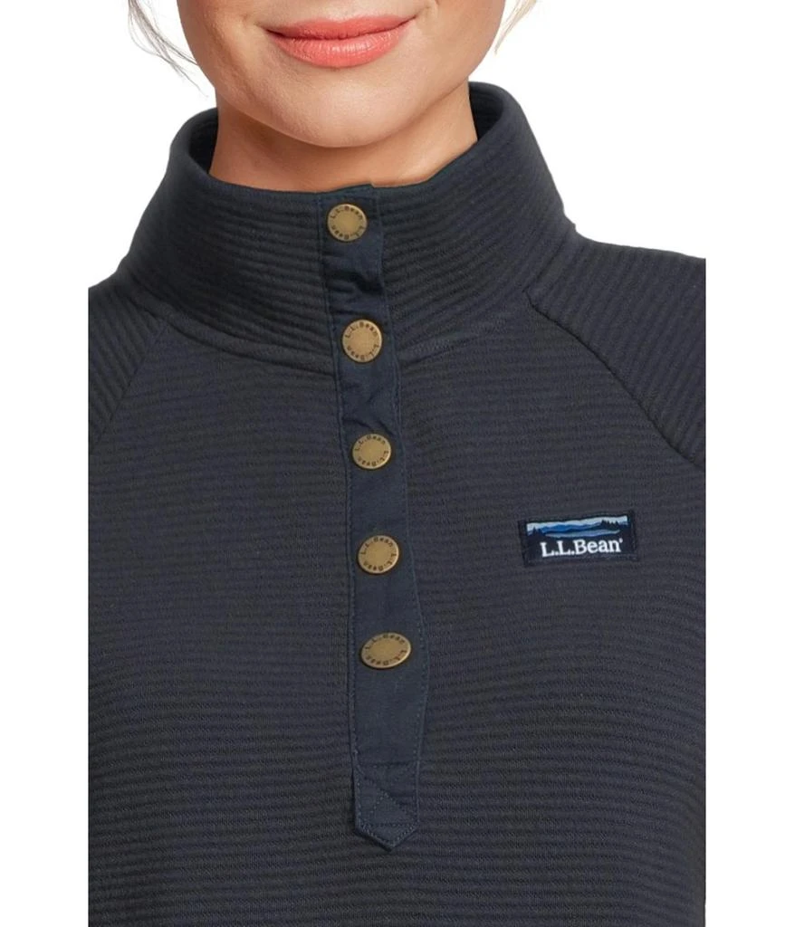 L.L.BEAN Lakewashed Ottoman Knit Quarter Snap 4