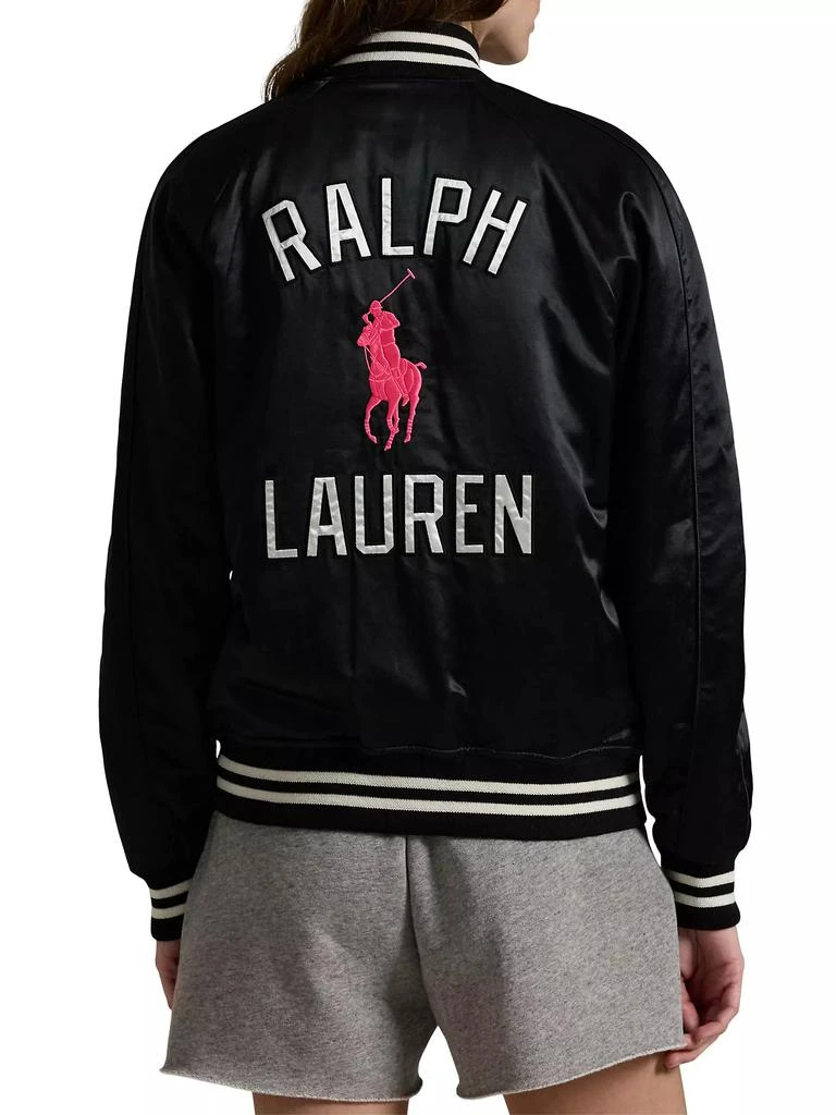 Ralph Lauren Unisex Pink Pony Takihyo Satin Baseball Jacket 7