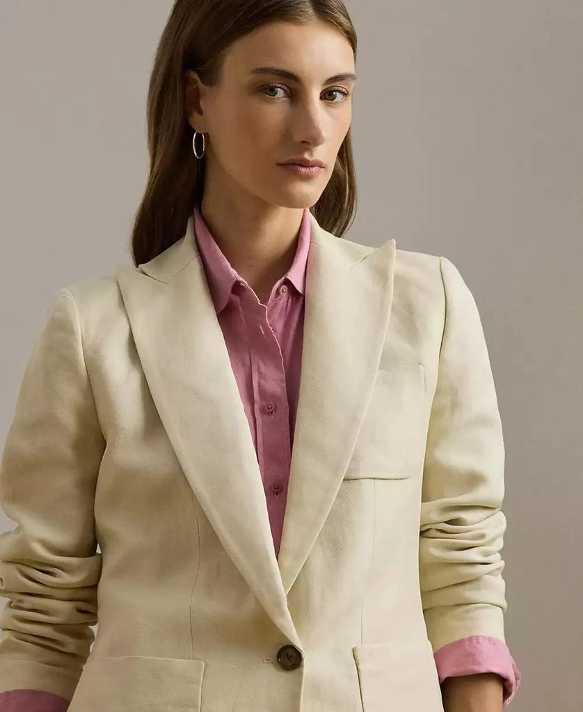 Ralph Lauren Women's Linen-Blend Twill Blazer 3