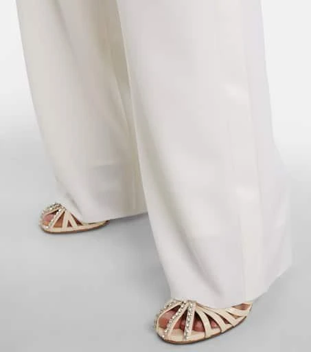 Max Mara Balta high-rise virgin wool wide-leg pants 6