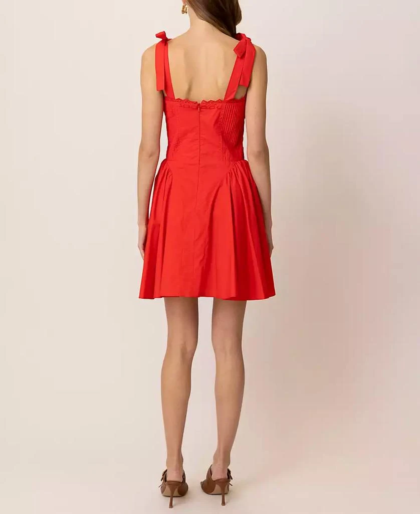 Line & Dot Women's Anessa Pleated-Waist Mini Dress 7