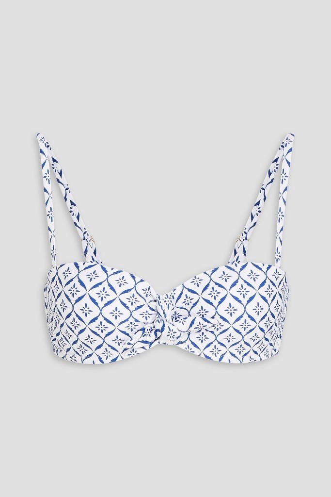 Heidi Klein Capri printed underwired bandeau bikini top