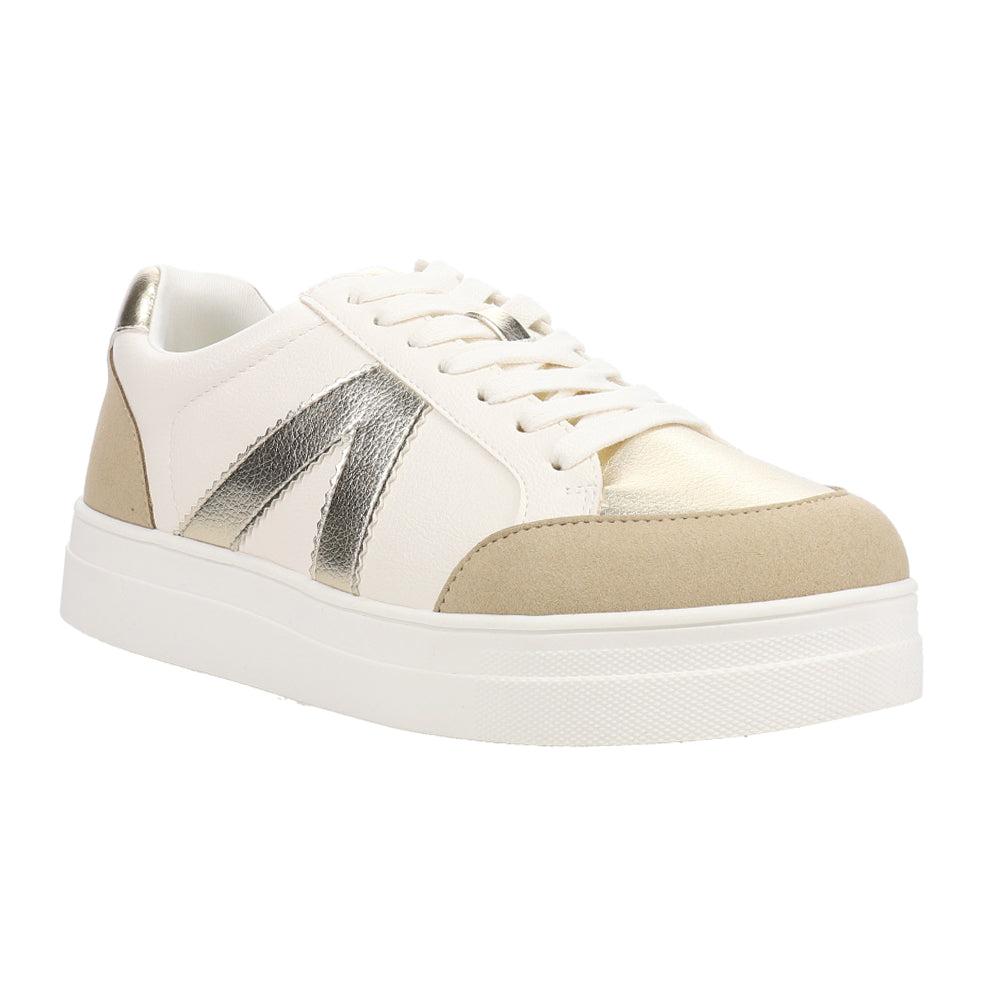 MIA Astra Metallic Lace Up Sneakers