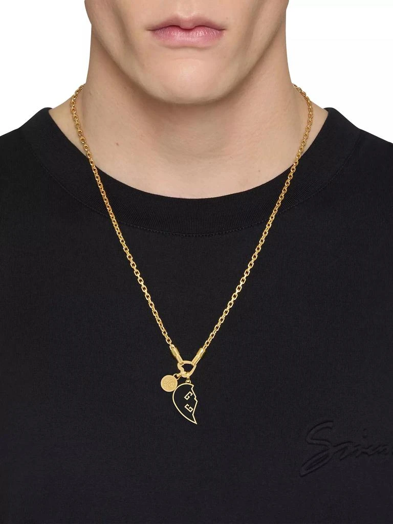Givenchy Separable Heart Necklaces in Metal and Enamel 2