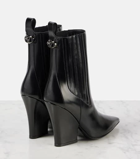 Valentino VLogo Lockette leather ankle boots 2