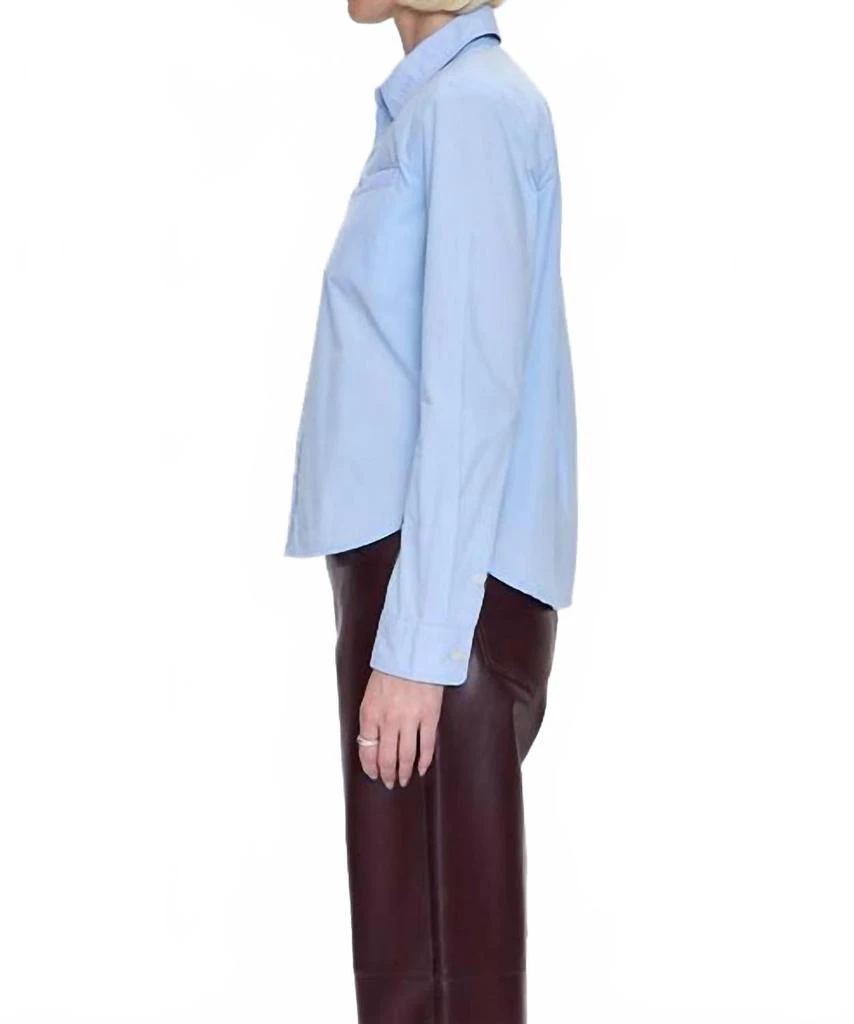PISTOLA Ines Soft Blazer Shirt In City Blue 3