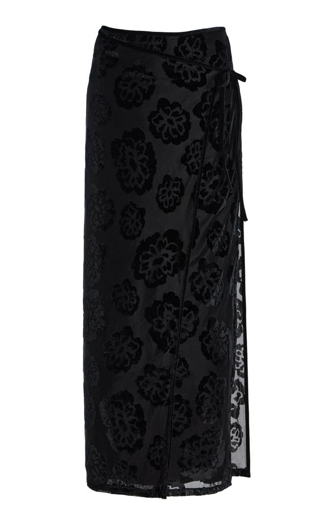 SIR. SIR - Vittoria Wrap-Effect Maxi Skirt - Black - 2 - Moda Operandi 1
