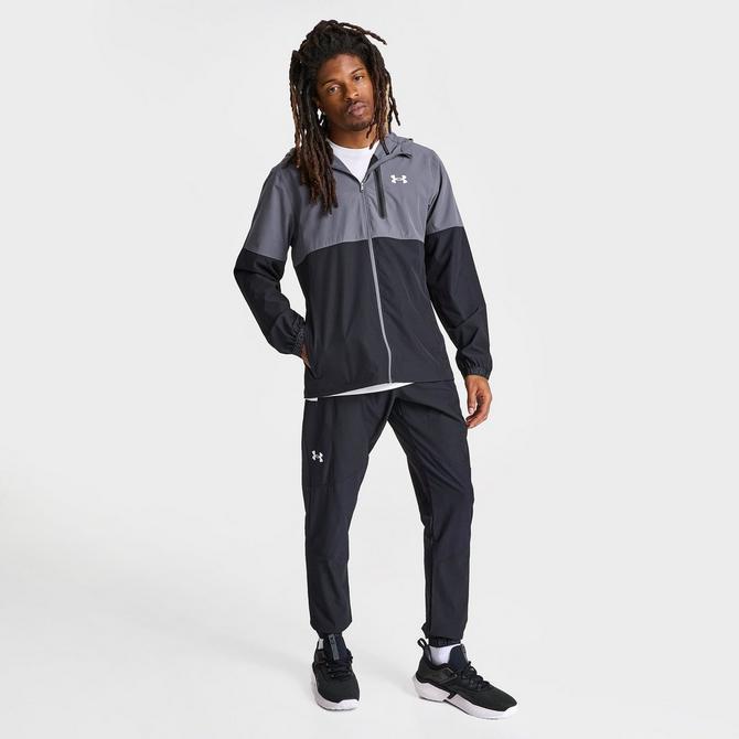 UNDER ARMOURウォームアップジャケットWisconsinBadgers Men's Under Armour Black Wisconsin Badgers Rival Stretch Woven
