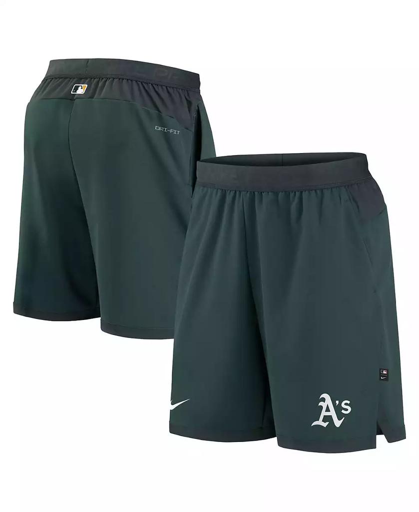 NIKE Men's Green Oakland Athletics Authentic Collection Flex Vent Performance Shorts