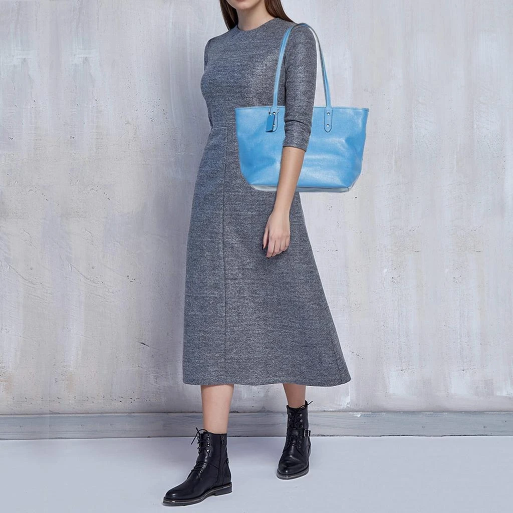 Coach Coach Blue Leather City Zip Tote 2