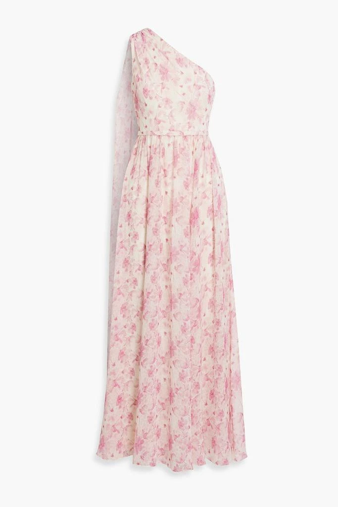 sachin and babi light blue dress Pink Abstract Overlay Chiffon Maxi Dress main image 0