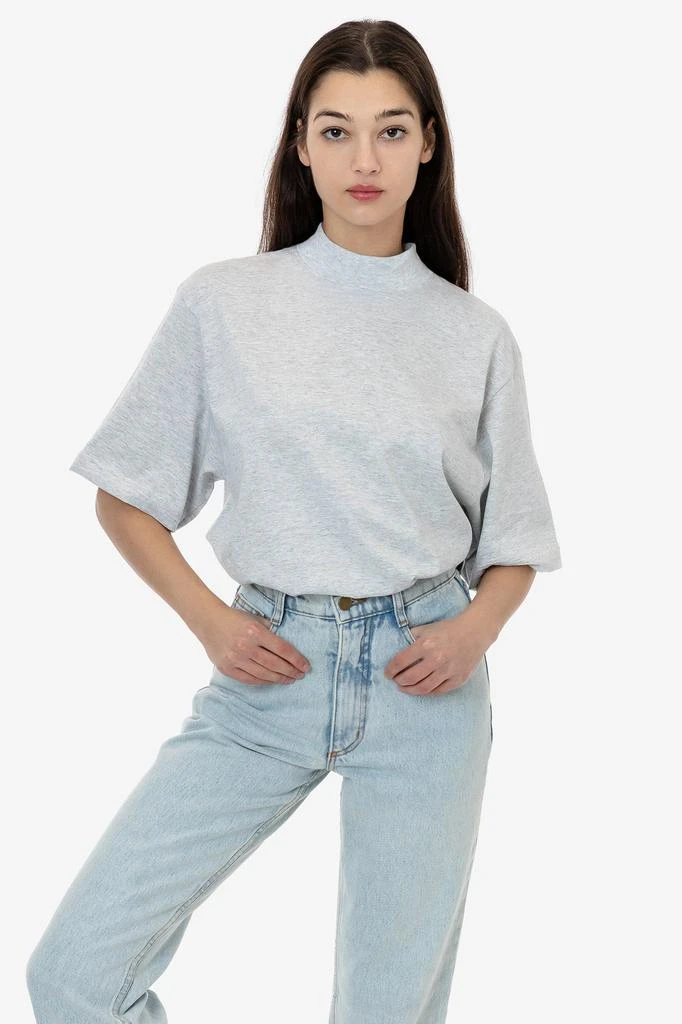 Los Angeles Apparel 1825GD Unisex - Oversized Short Sleeve High Mockneck T-shirt 2