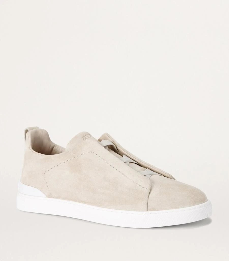 Zegna Leather Triple Stitch Sneakers 3