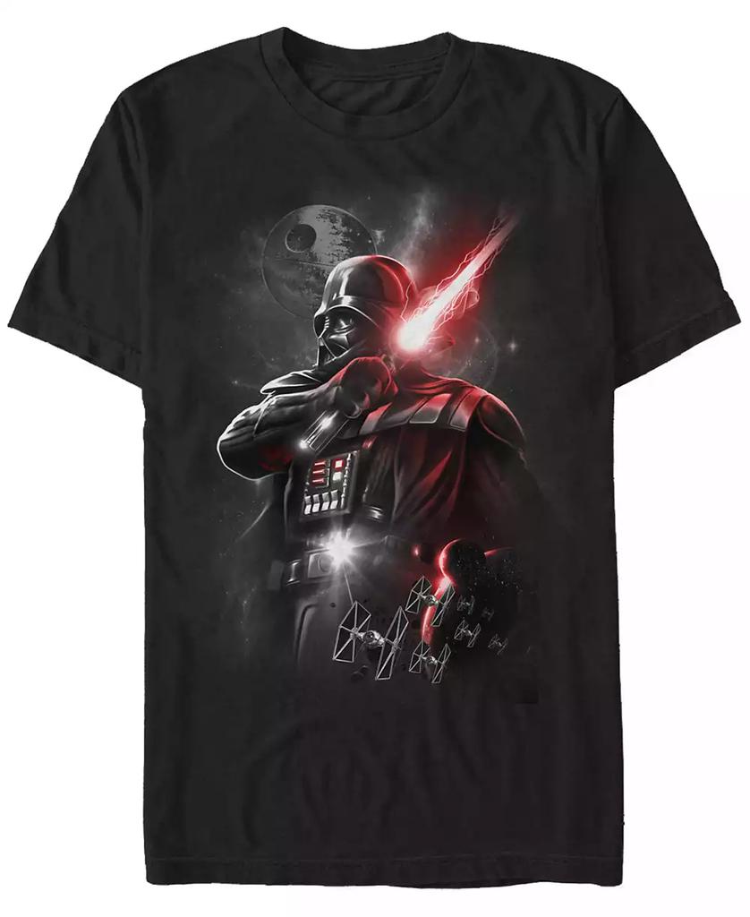 FIFTH SUN Men's Star Wars Darth Vader Lightsaber Portrait Short Sleeve T-shirt