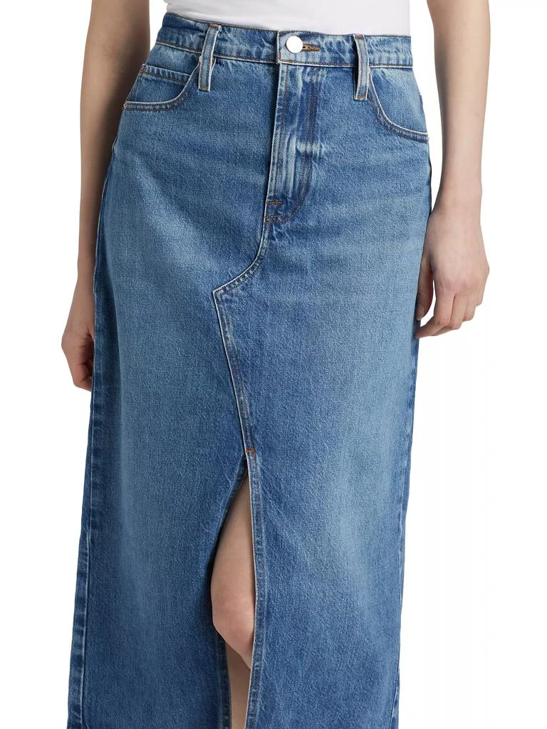 Frame The Midaxi Denim Skirt 6