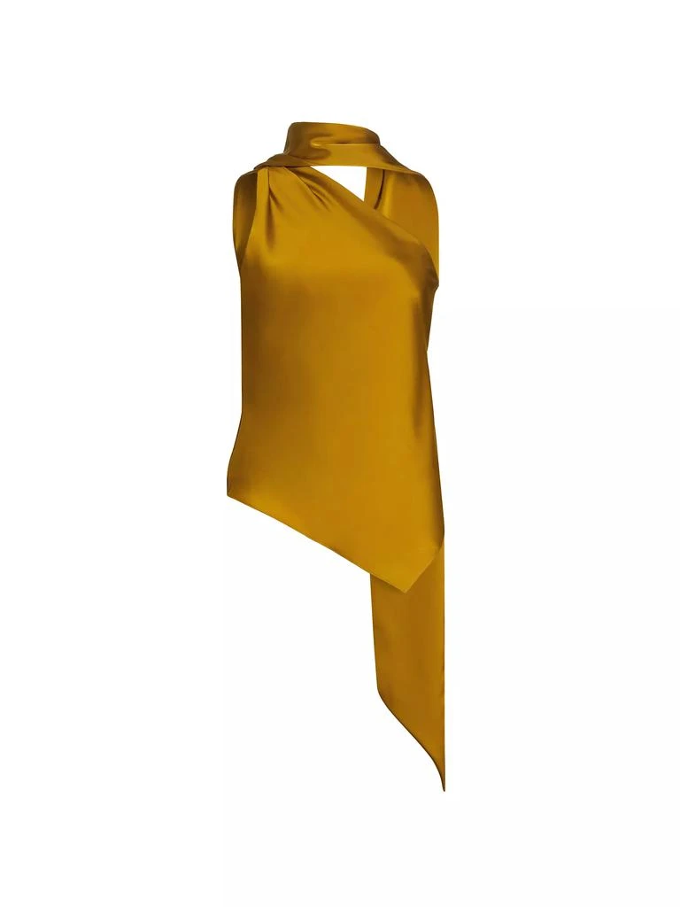 ET OCHS Isadora Sleeveless Asymmetric Satin Top 1
