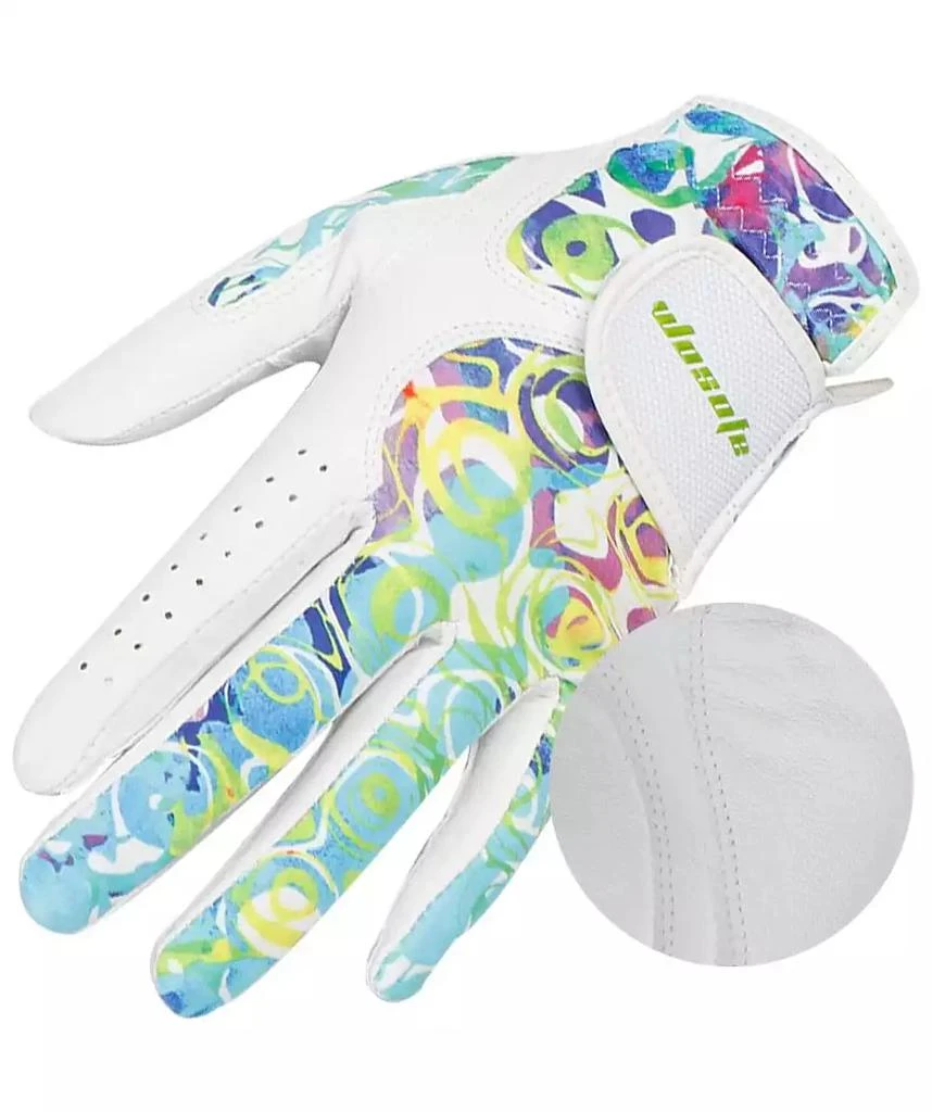 Wosofe Golf Gloves for Women Ladies Soft Leather Accessories Breathable for Non Slip Gloves 1 Pair 7