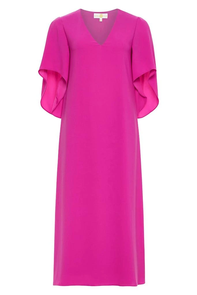open lace back dress Sofie The Label Carmine Jacquard Mini Dress - Pink main image 1