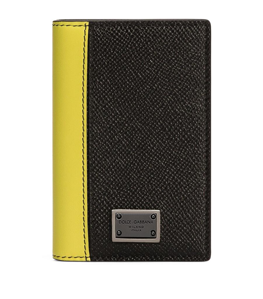 Dolce 
Gabbana Leather Logo Plaque Card Holder