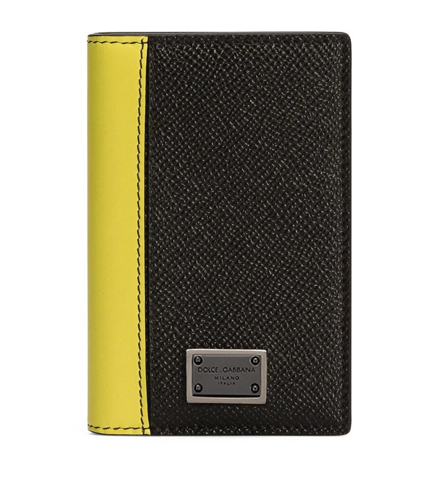 Dolce 
Gabbana Leather Logo Plaque Card Holder 1