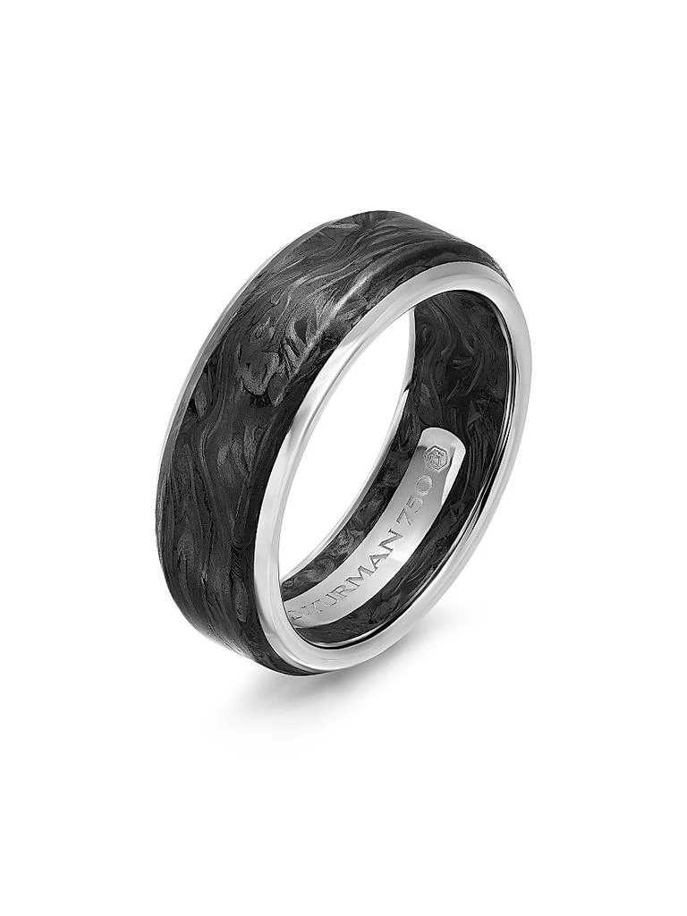 David Yurman Streamline Band Ring in 18K White Gold 3