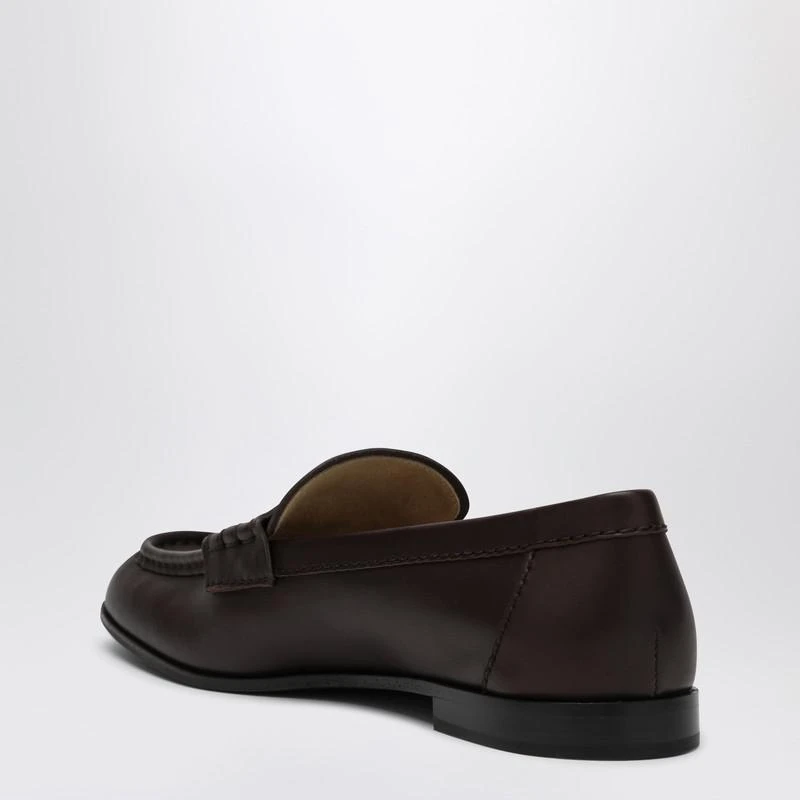 Miu Miu Brown loafer with penny detail 4