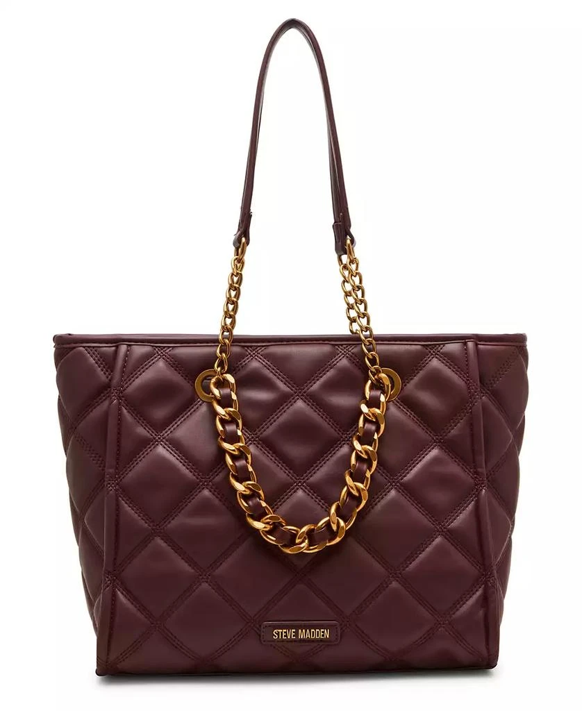Steve Madden Katt Faux Leather Quilted Tote with Pouch 2