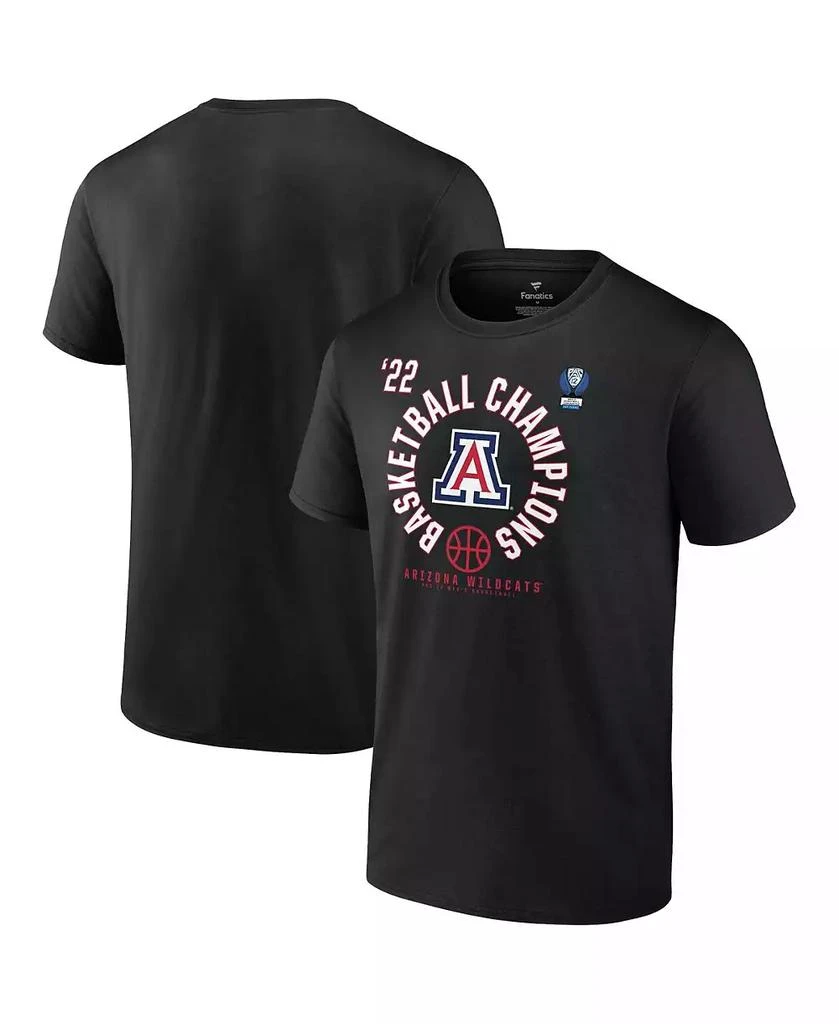 Fanatics Men's Black Arizona Wildcats 2022 PAC-12 Men's Basketball Conference Tournament Champions T-shirt 1