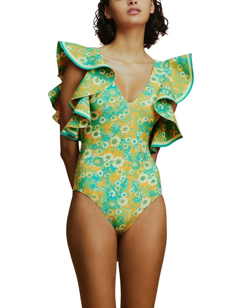 ALÉMAIS Cristina Ruffle One Piece Swimsuit 1