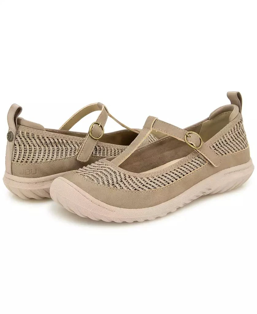 JBU Women's Summer Mary Jane Flat Shoe 8