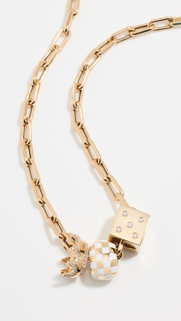 Adina Reyter Big Bead Crown Roller Necklace