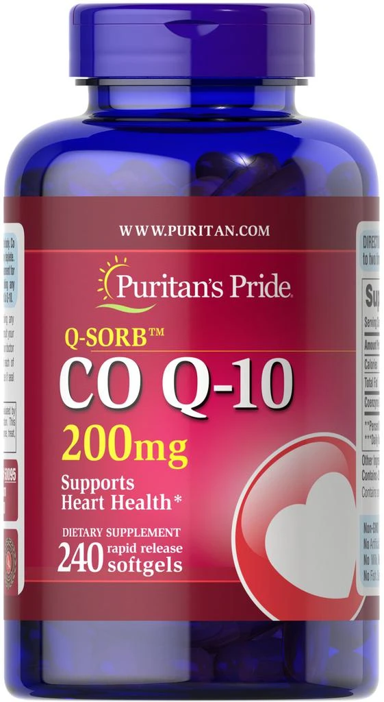Puritan's Pride Q-SORB Co Q-10 200 mg 240 Softgels 1