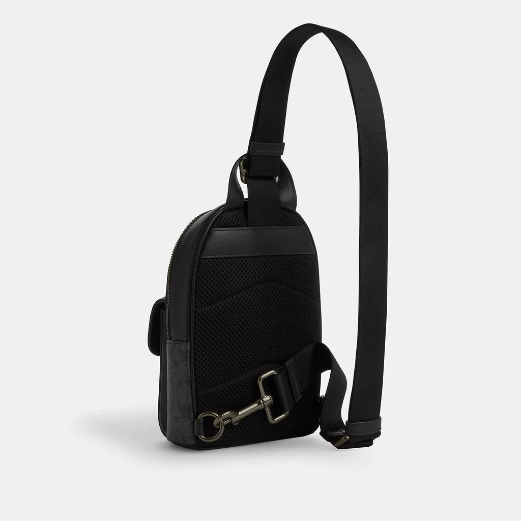 Coach Small Turnlock Sling Pack In Signature Canvas 3