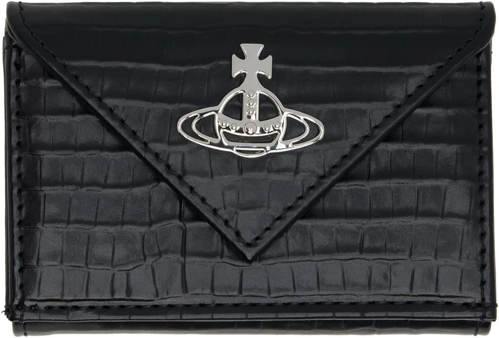 Vivienne Westwood Black Envelope Billfold Wallet 1