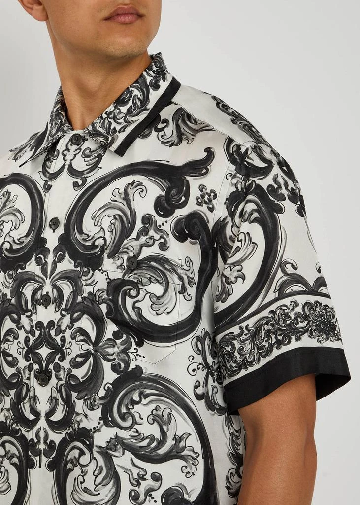 Dolce
Gabbana Majolica printed silk-twill shirt 5