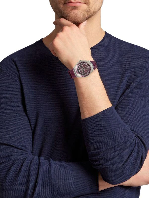 Versace Greca Extreme Chrono Stainless Steel & Silicone-Strap Watch/45MM 2